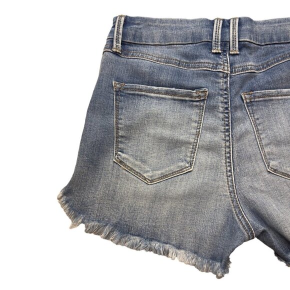 REWASH Real Curve High Rise Distressed Denim Jean Shorts Size 3/26 - Picture 5 of 16